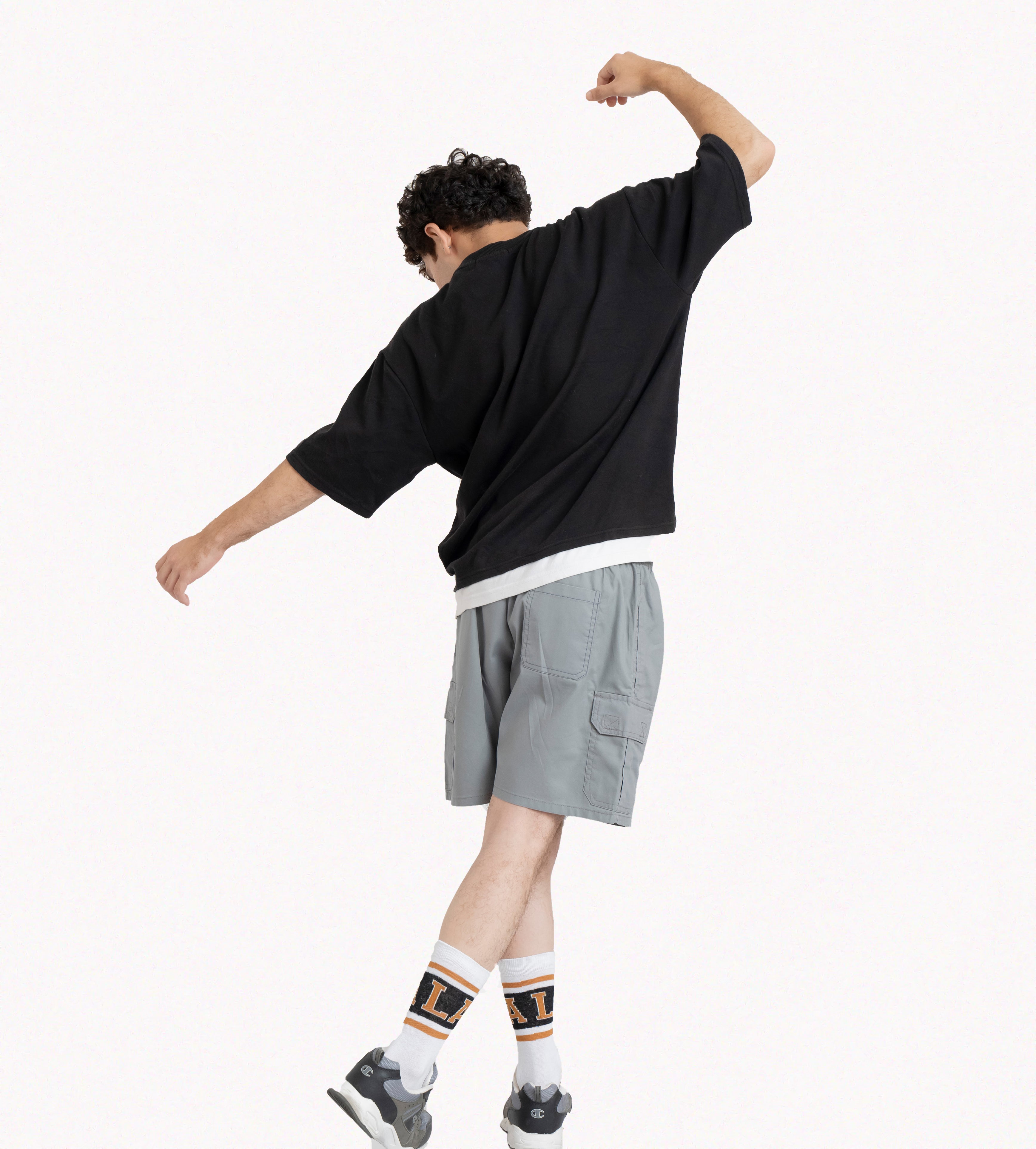 Gray Cargo Shorts