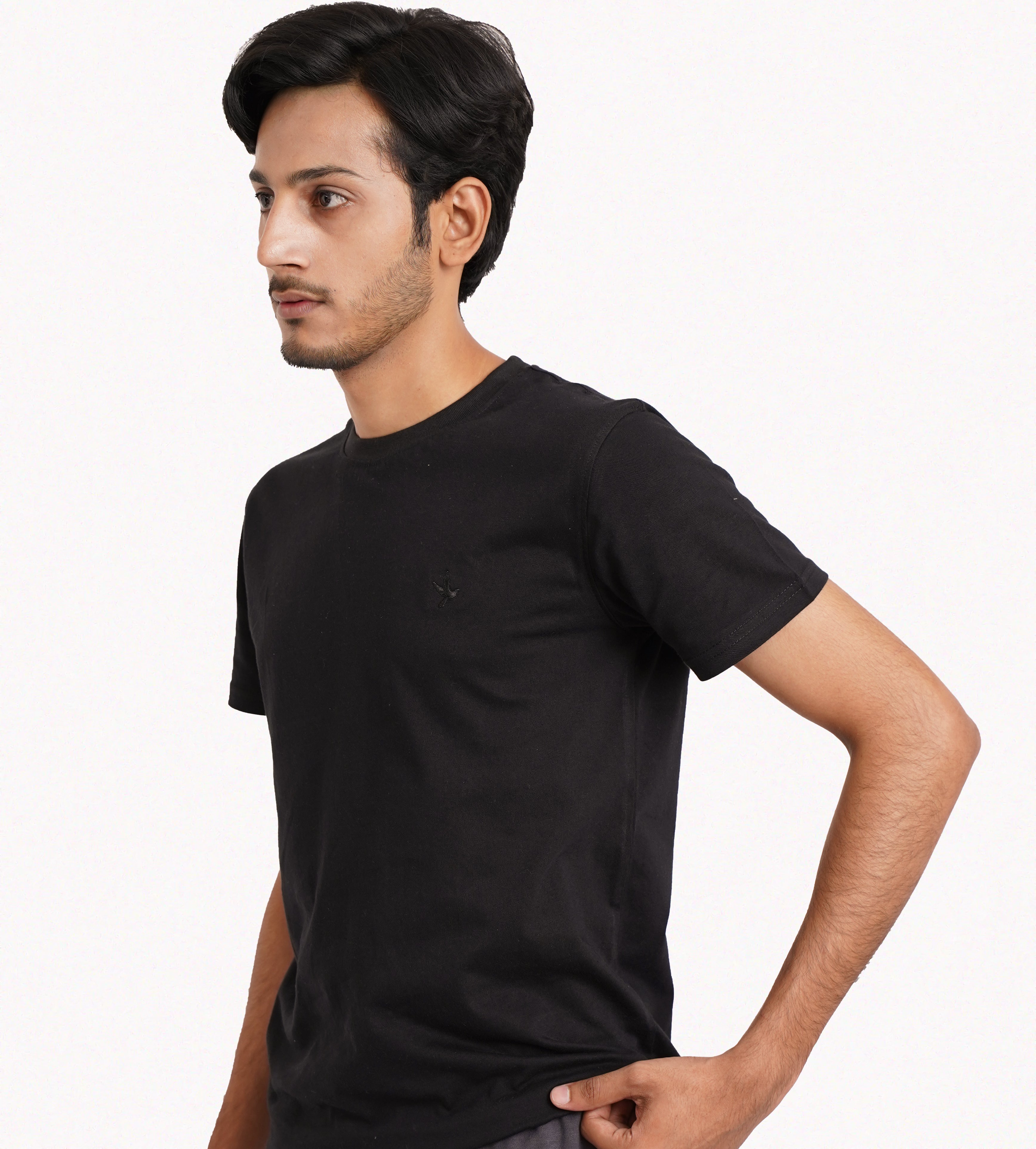 Black Plain T-shirt