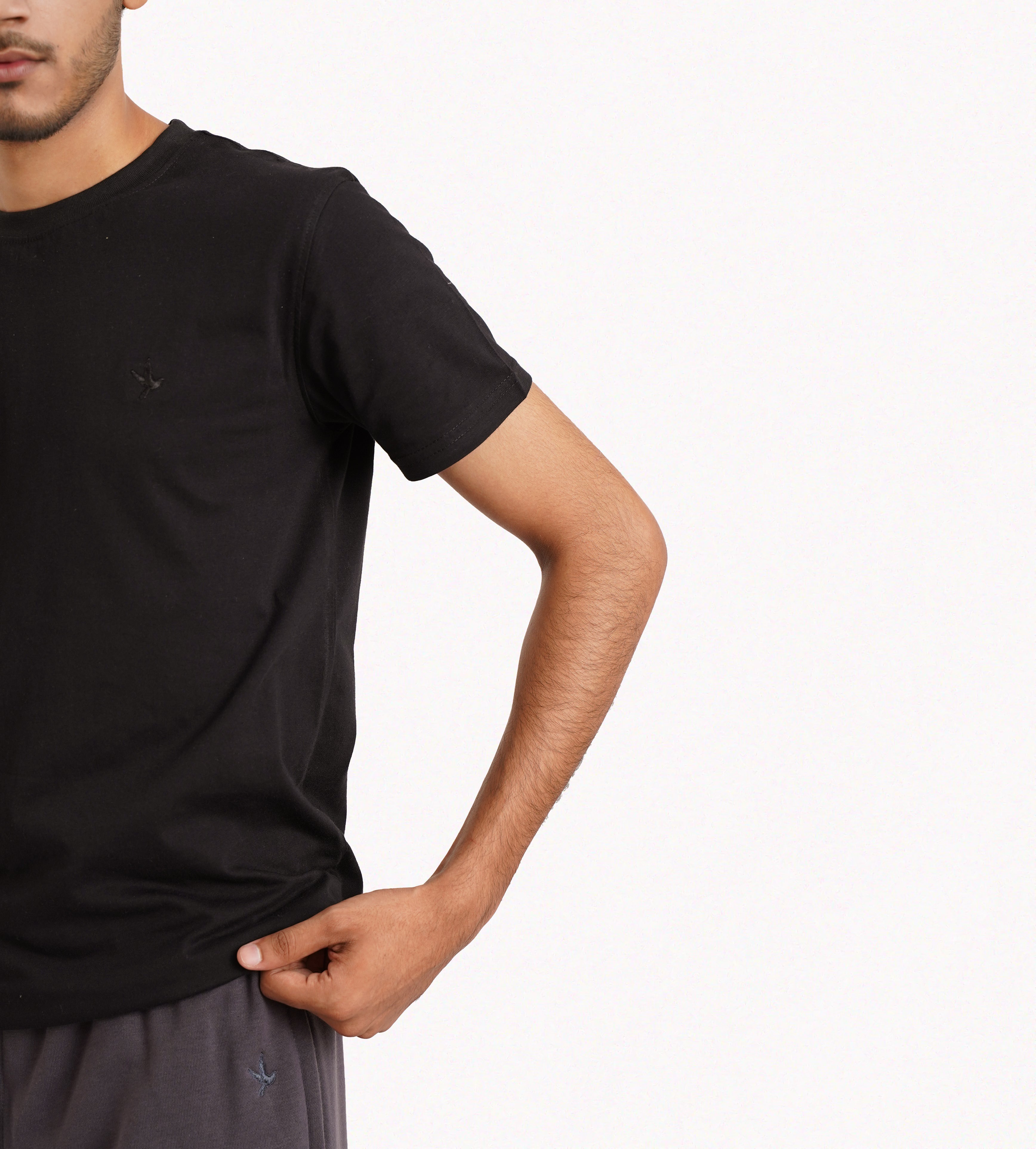 Black Plain T-shirt
