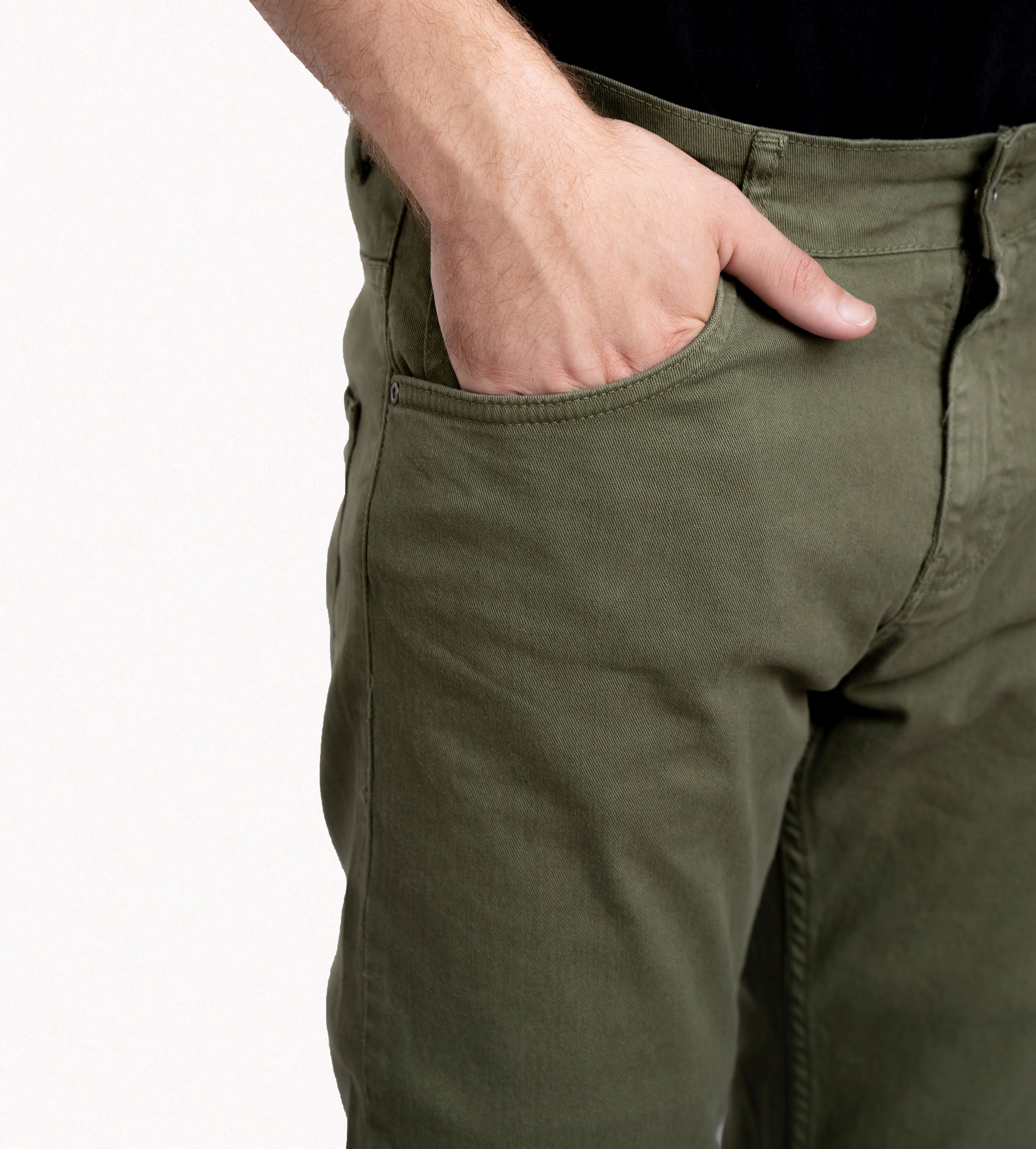 Men's Green Denim Jeans