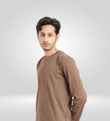 Brown Henley Tees