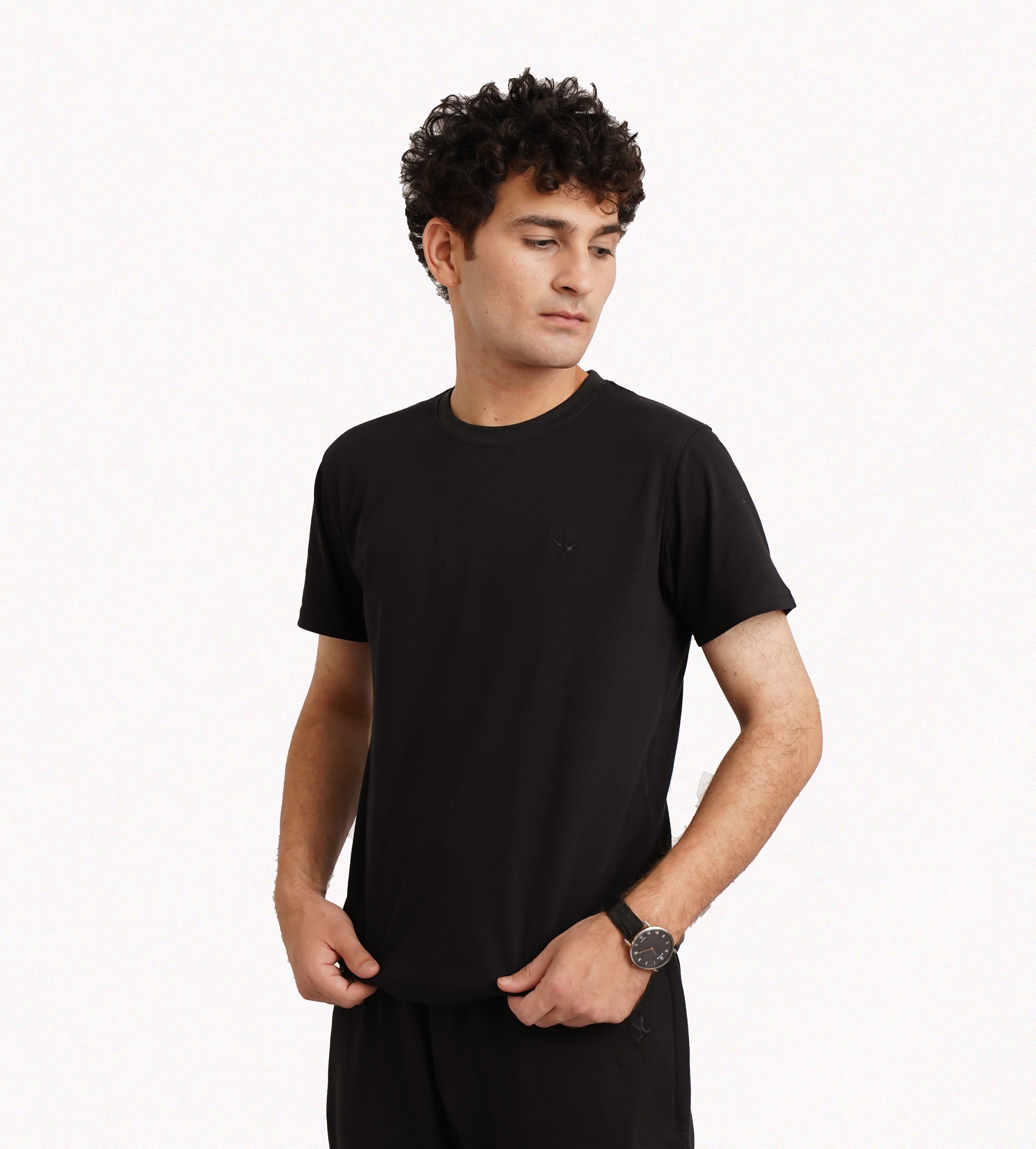 Black Plain T-shirt