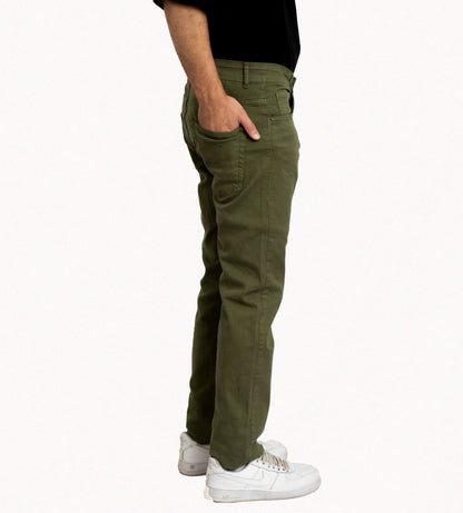 Men's Green Denim Jeans