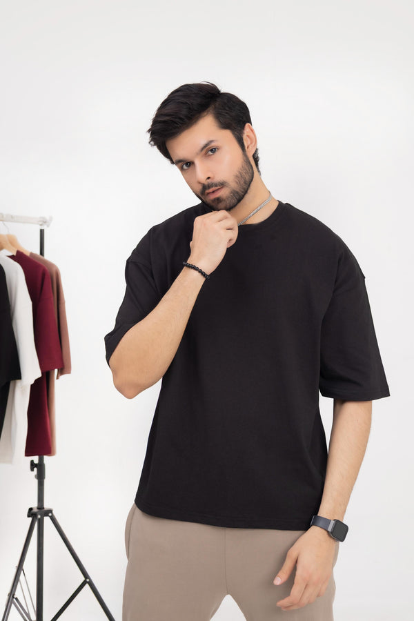 Phantom Black Oversized Tee