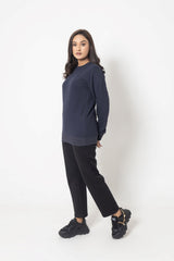 BASIC NAVY SWEATSHIRT