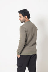 BASIC OLIVE SWEATSHIRT