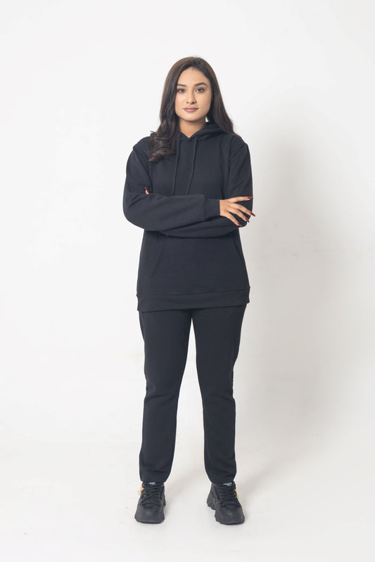 BLACK HOODIE ULTIMATE WINTER TRACKSUIT