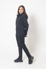 BLACK HOODIE ULTIMATE WINTER TRACKSUIT