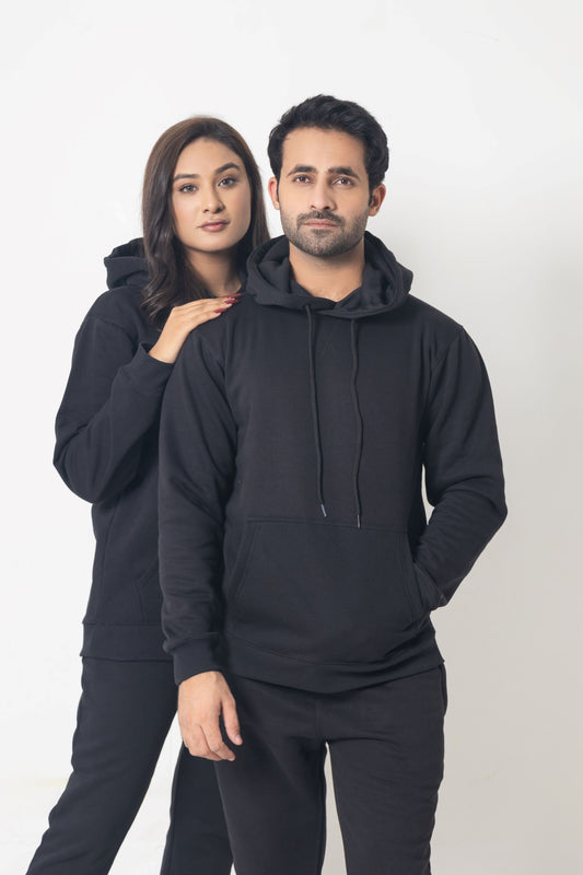 BLACK HOODIE ULTIMATE WINTER TRACKSUIT