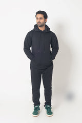 BLACK HOODIE ULTIMATE WINTER TRACKSUIT