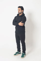 BLACK HOODIE ULTIMATE WINTER TRACKSUIT