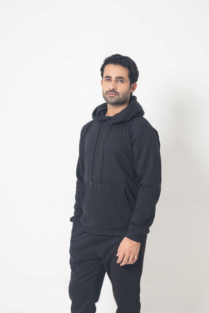 BLACK HOODIE ULTIMATE WINTER TRACKSUIT