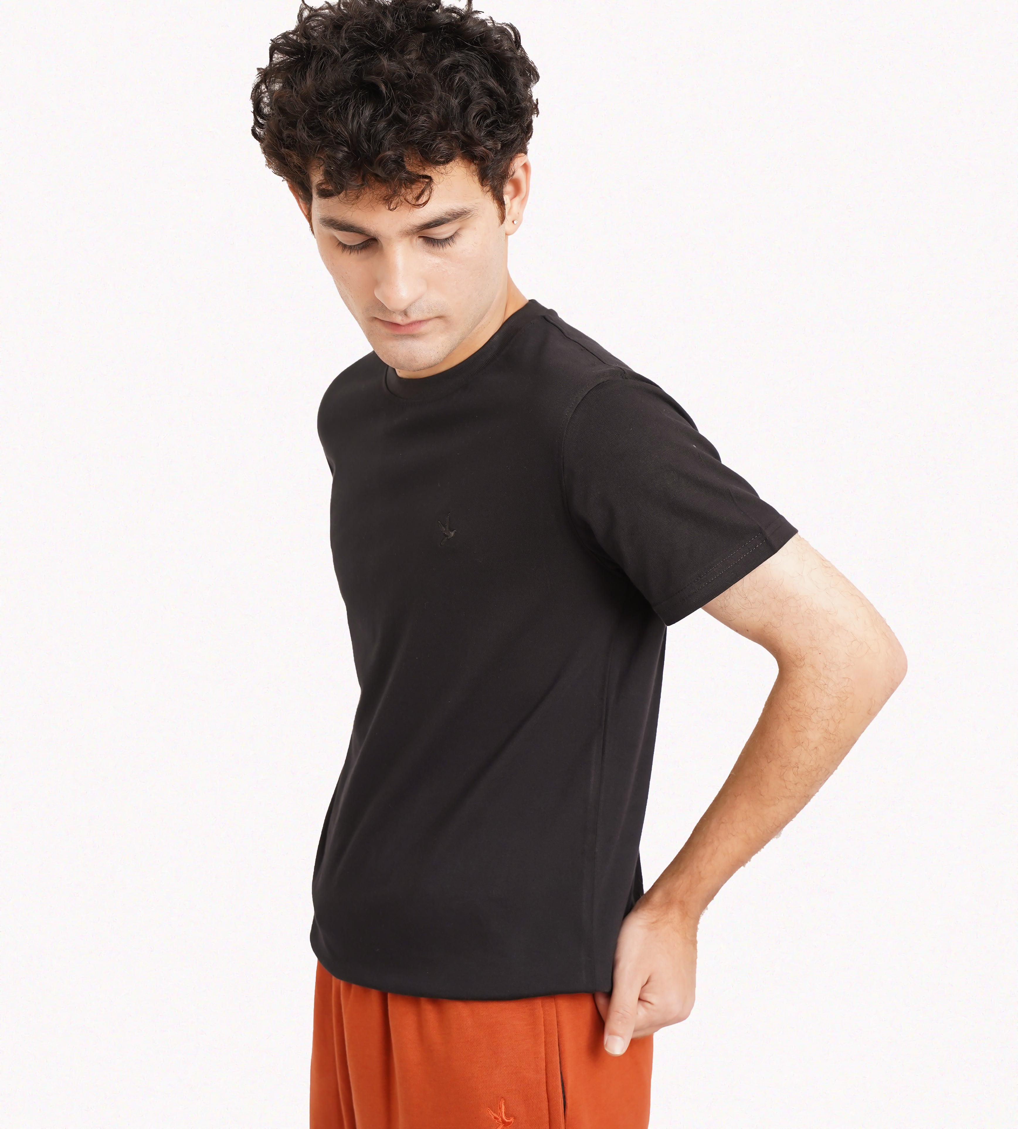 Black Plain T-shirt