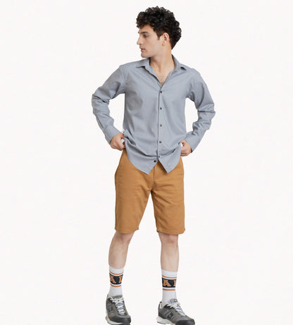 Men Check Button Down