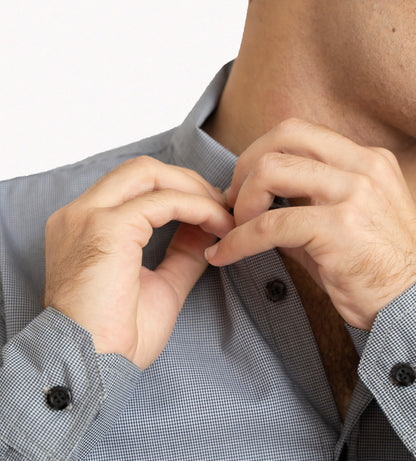 Men Check Button Down