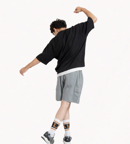 Gray Cargo Shorts