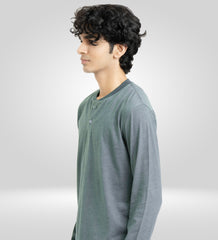 Green Henley Tees