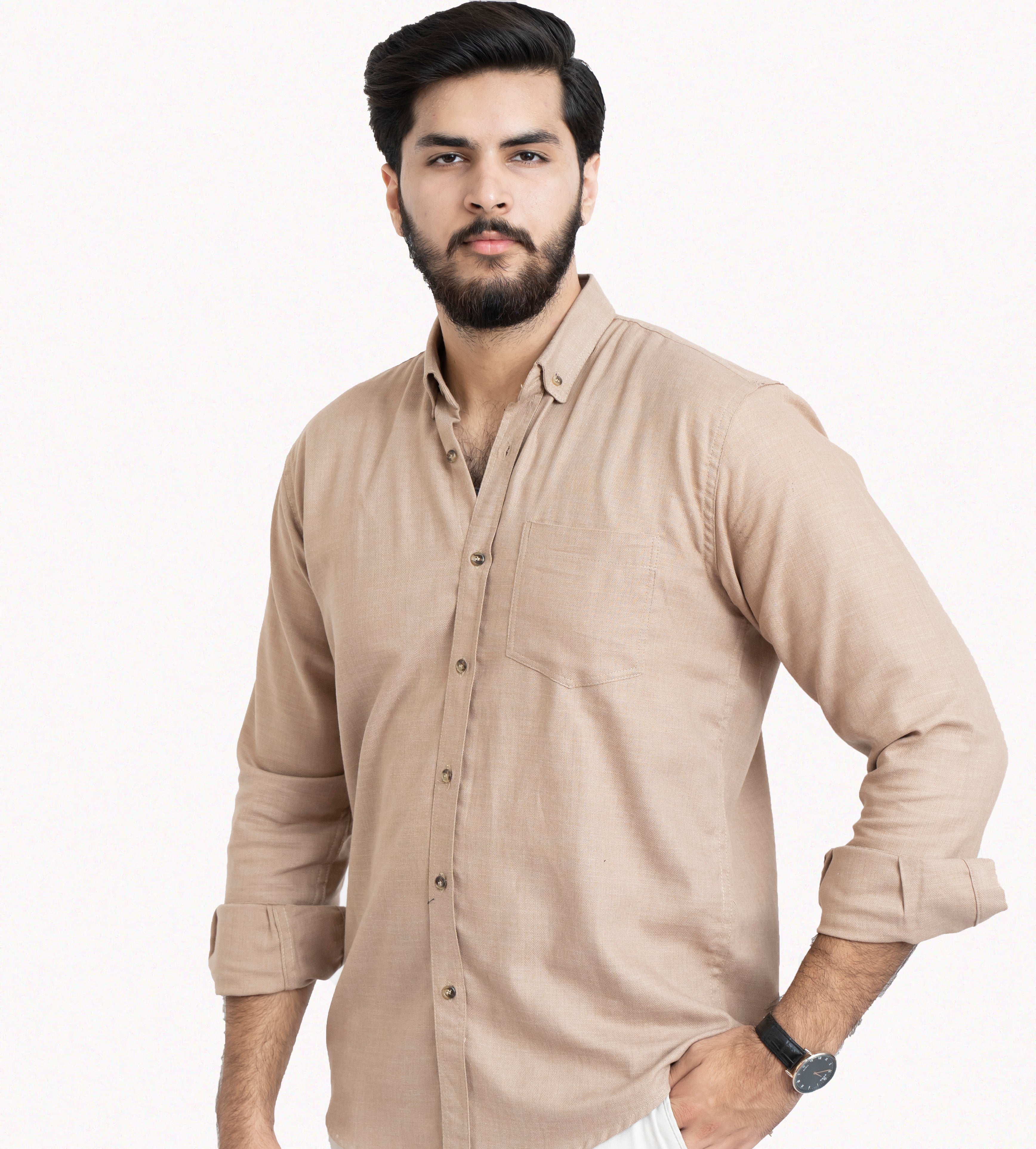 Casual Plain Skin Shirt