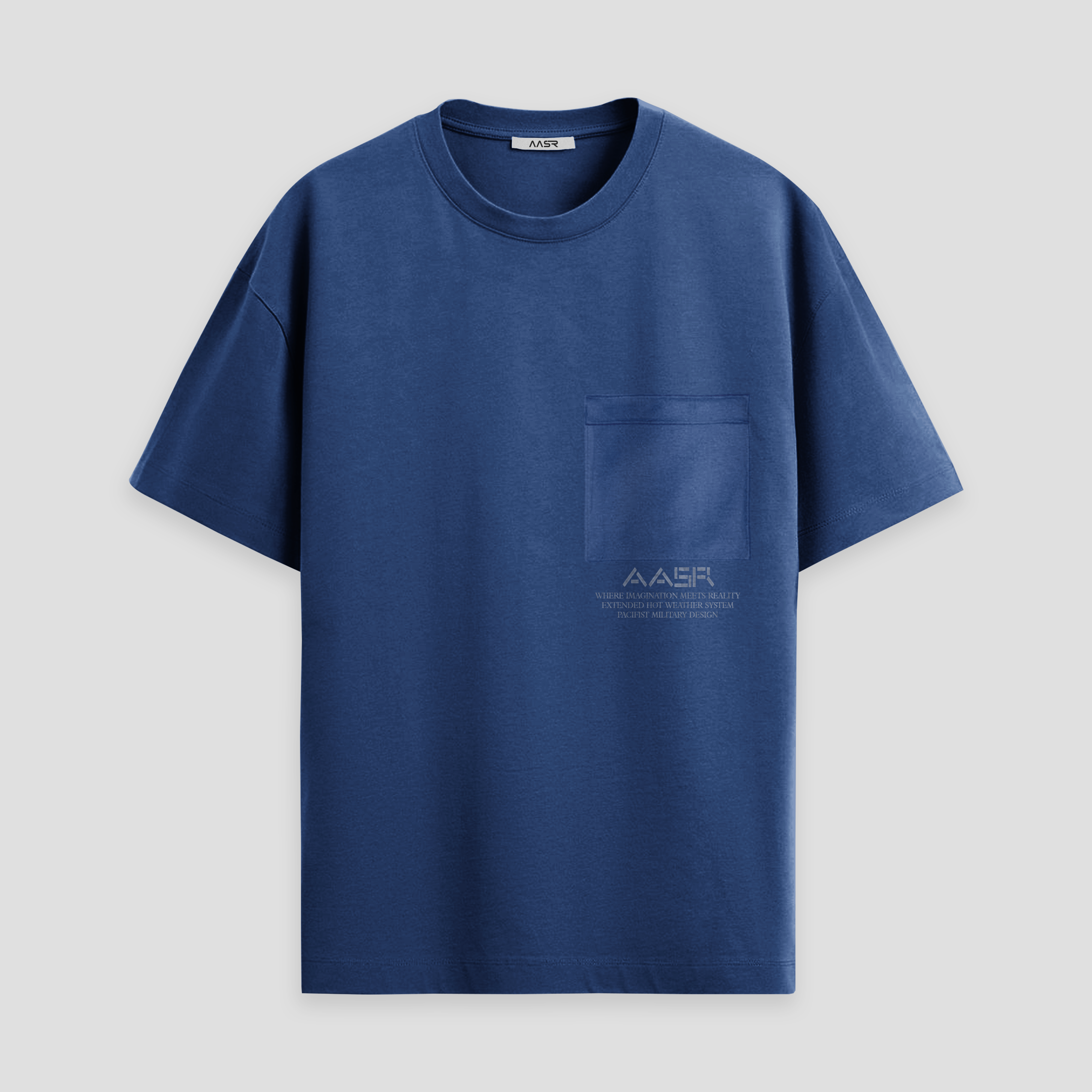 Navy Plain Crew Neck T-Shirts