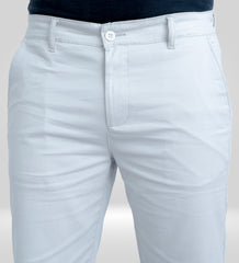 White Cotton Shorts