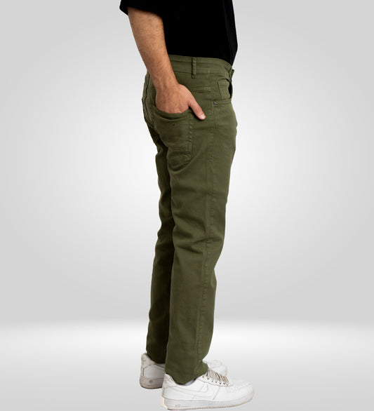 Men's Green Denim Jeans