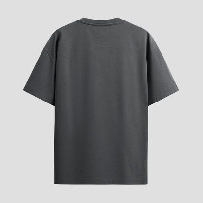 Charcoal Plain Crew Neck T-Shirt