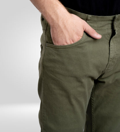 Men's Green Denim Jeans